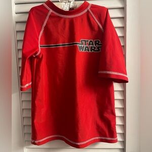 Star Wars Red Rash Guard Boys Small - Excellent Pre-loved Condition